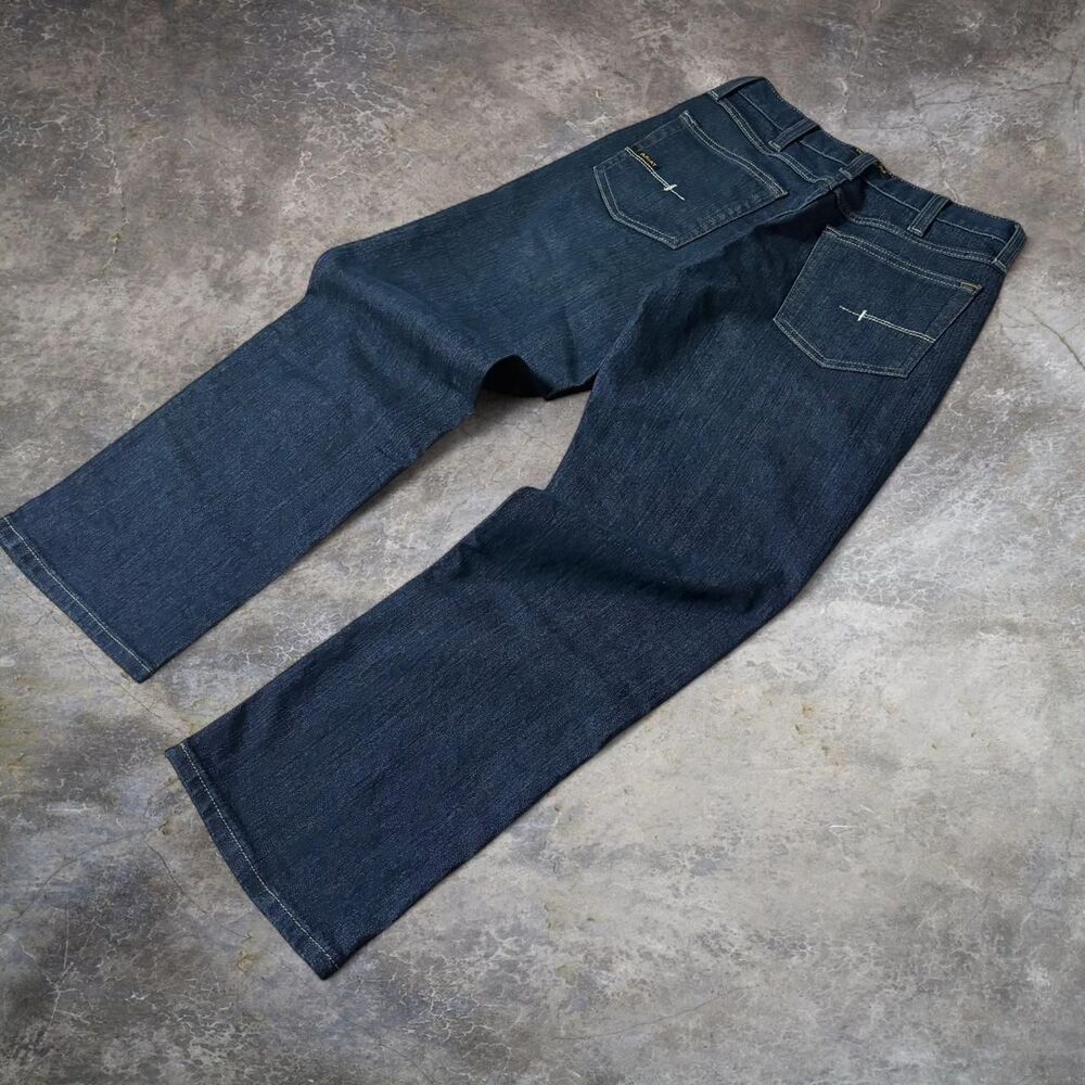 Ariat Men's Navy and Blue Jeans